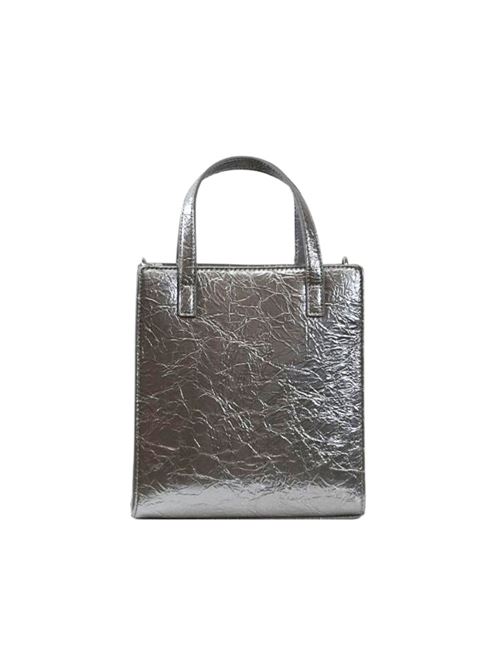 Borsa a mano laminata argento LOVE MOSCHINO | JC4173PP1LLU0.902